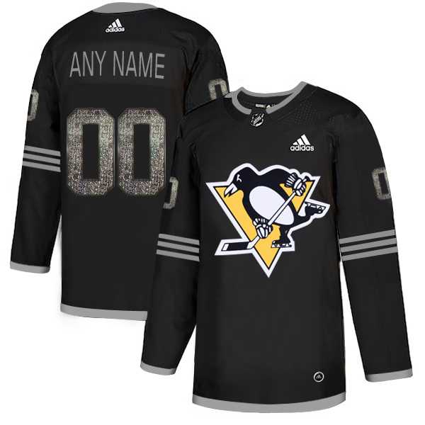 Customized Men's Penguins Any Name & Number Black Shadow Logo Print Adidas Jersey,We sell and wholesale Customized Men's Penguins Any Name & Number Black Shadow Logo Print Adidas Jersey on line form chian!